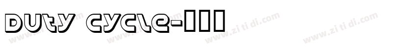 Duty Cycle字体转换